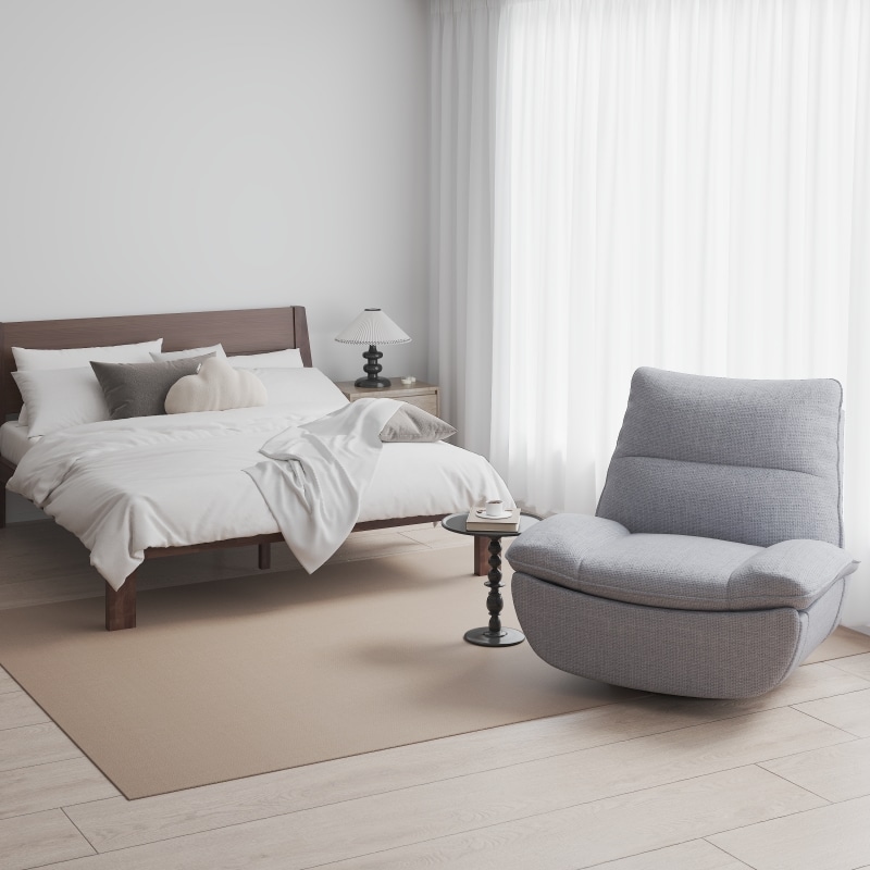 FlexiSpot Kana Japanese Joinery Bed with Headboard | Simple Design